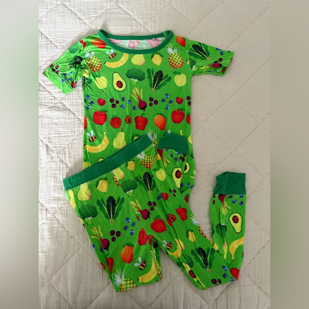 Little Sleepies Veggie and Fruit Two Piece Set